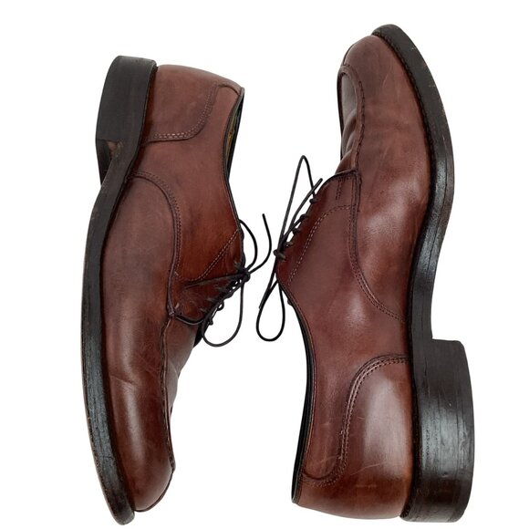 Allen Edmonds Bradley Split Toe Leather Mens 9D Derby Dress Shoes Made In USA - Picture 4 of 11